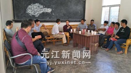 玉溪高新区领导到龙潭乡调研基层党建工作 (1)