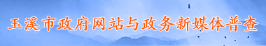 玉溪市政府网站普查与政务新媒体普查