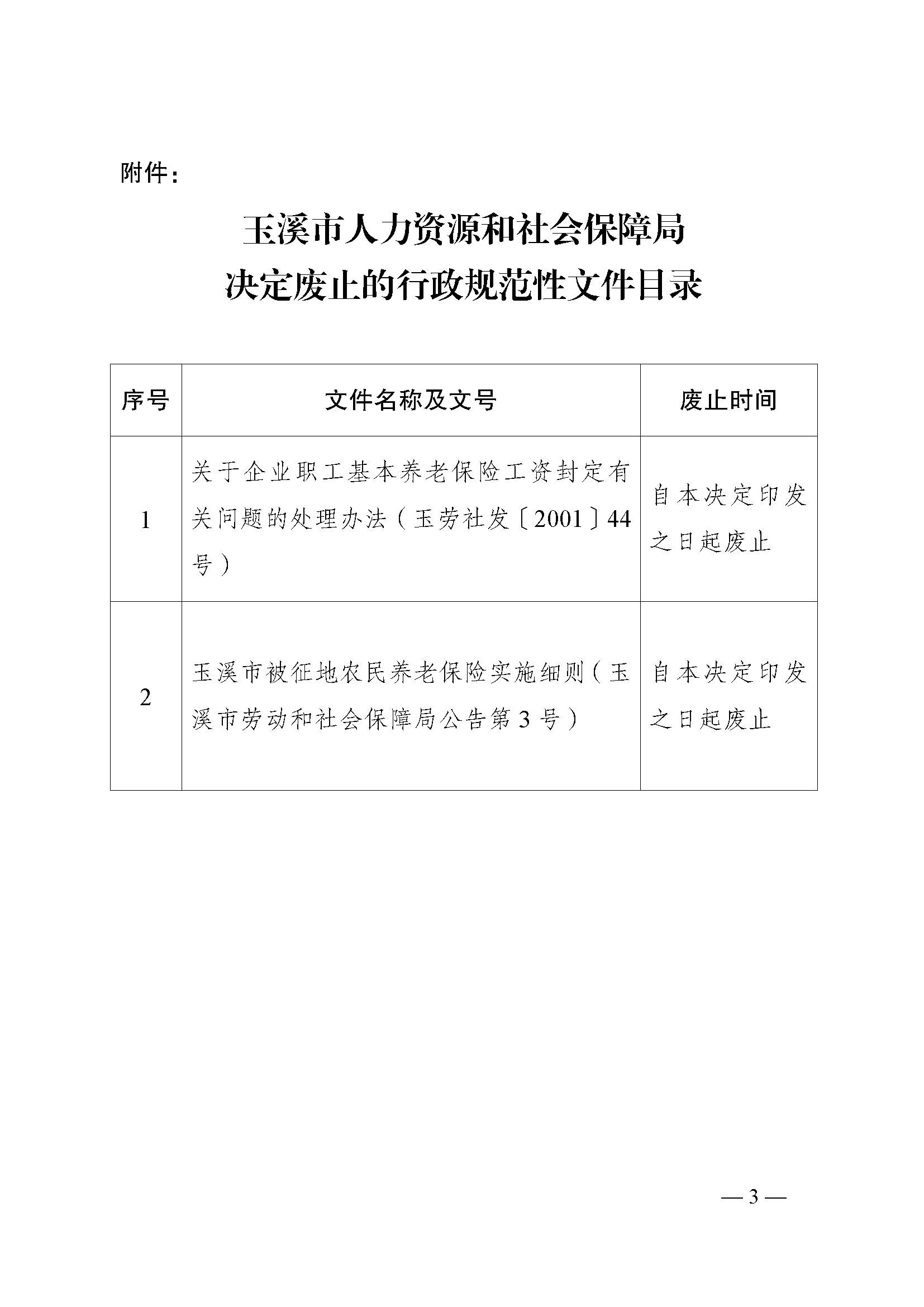 玉人社规〔2019〕1号（玉溪市人力资源和社会保障局关于宣布废止部分行政规范性文件的决定）_页面_3.jpg