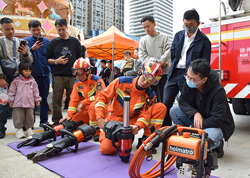 红塔区“119”消防宣传月系列活动启动