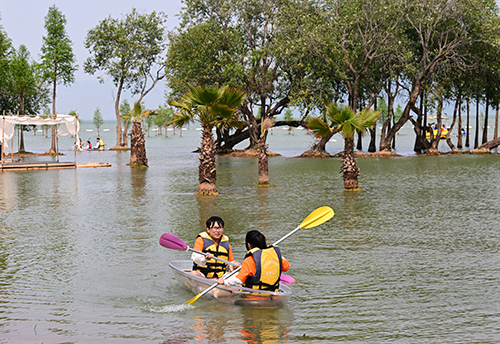 山东泰山球迷畅游玉溪