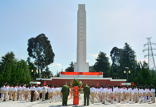 我市干部群众开展清明祭英烈活动