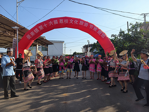 曼来镇举办荔枝文化旅游节